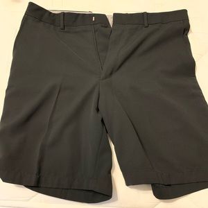 Men’s black golf shorts